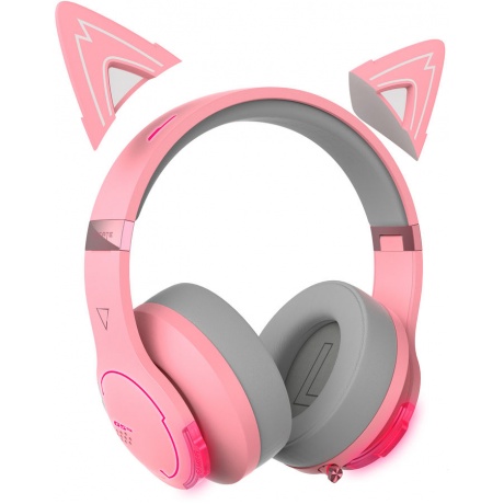 Наушники Edifier G5BT Cat розовый/серый - фото 5