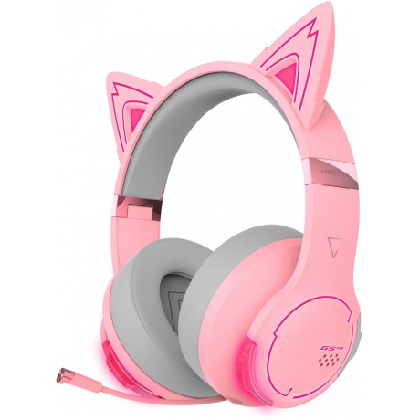 Наушники Edifier G5BT Cat розовый/серый - фото 6