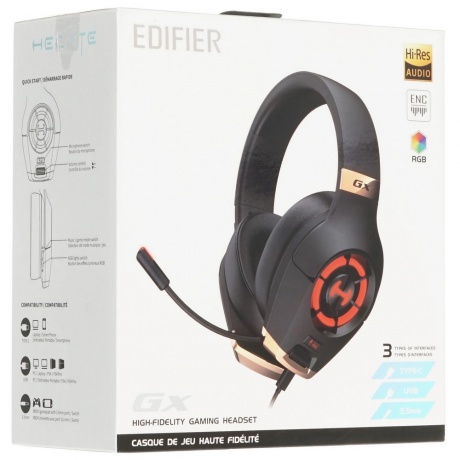 Наушники Edifier GX черный - фото 4