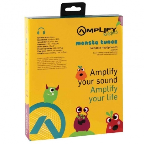 Наушники Red Line Amplify AM2006/MM полноразмерные, желтый - фото 4