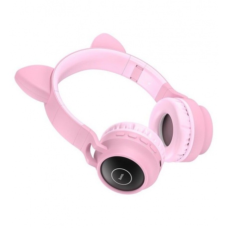 Наушники Hoco W27 Cat Ear, полноразмерные, розовые (18464) - фото 2