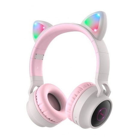 Наушники Hoco W27 Cat Ear, полноразмерные, серые (18457) - фото 3