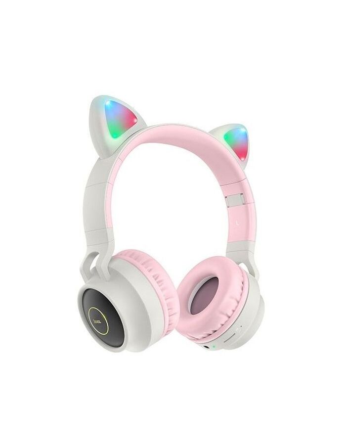 Наушники Hoco W27 Cat Ear, полноразмерные, серые (18457) беспроводные наушники hoco w27 cat ear розовый
