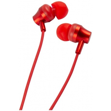 Наушники Lenovo QE03 с микрофоном (с ободом), красные (PTM7C02774) - фото 2