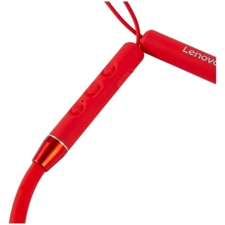Наушники Lenovo QE03 с микрофоном (с ободом), красные (PTM7C02774) - фото 3