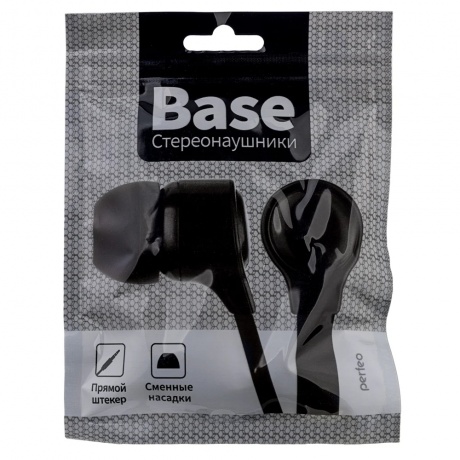 Наушники Perfeo Base PF-BAS-BLK Black - фото 2