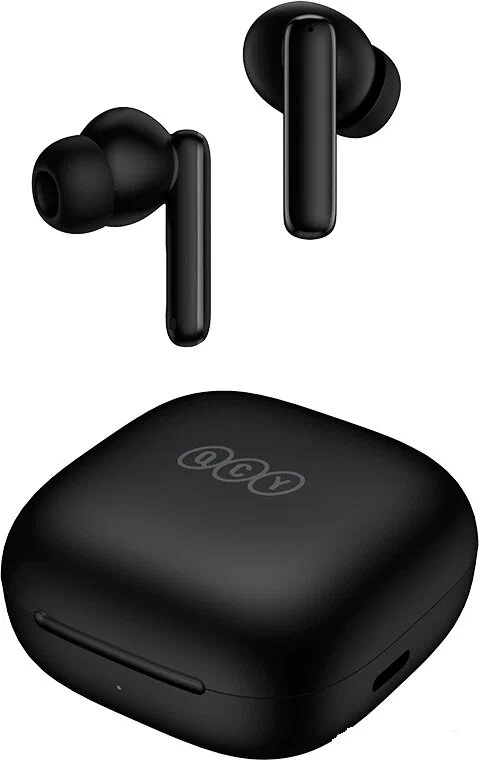 Наушники QCY T13 ANC Black BH22DT10A qcy t13 anc wireless earphones bluetooth 5 3 tws anc noise cancellation headphone 4 mics enc headset in ear handfree earbuds