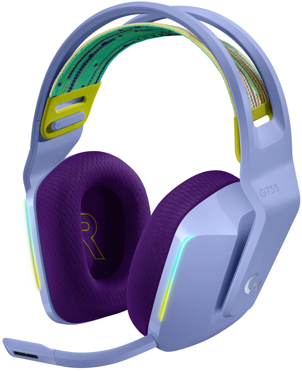 Наушники Logitech Wireless Headset G733 LightSpeed RGB Gaming Lilac 981-000890  – купить в Санкт-Петербурге | интернет-магазин KotoFoto.ru