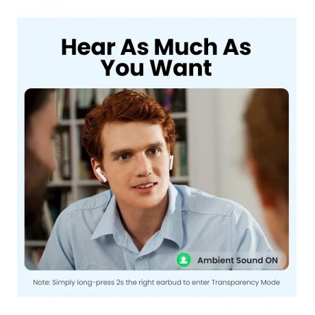 Наушники Ugreen WS106 White 90206 - фото 7