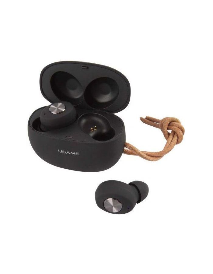 Наушники USAMS с микрофоном (TWS) USAMS- ES, черные (BHUES02) usams es tws earbuds es series bt 5 0 white