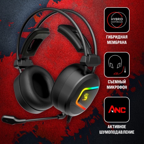 Наушники A4Tech Bloody MC750 Black - фото 9