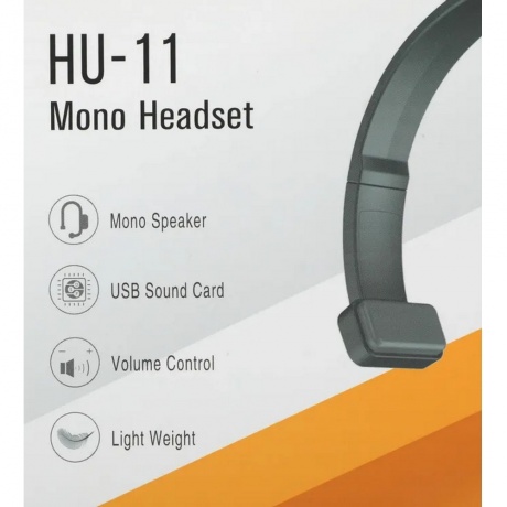 Наушники A4Tech HU-11 USB Black - фото 11