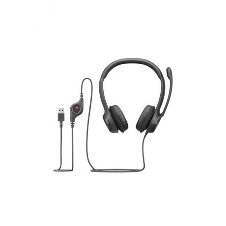 Наушники Logitech H390 темно-серый (981-000803) - фото 5