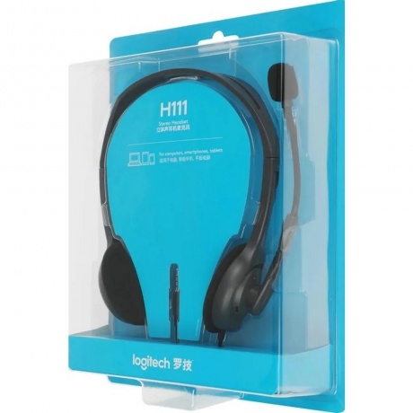 Наушники Logitech H111 темно-серый (981-000594) - фото 16