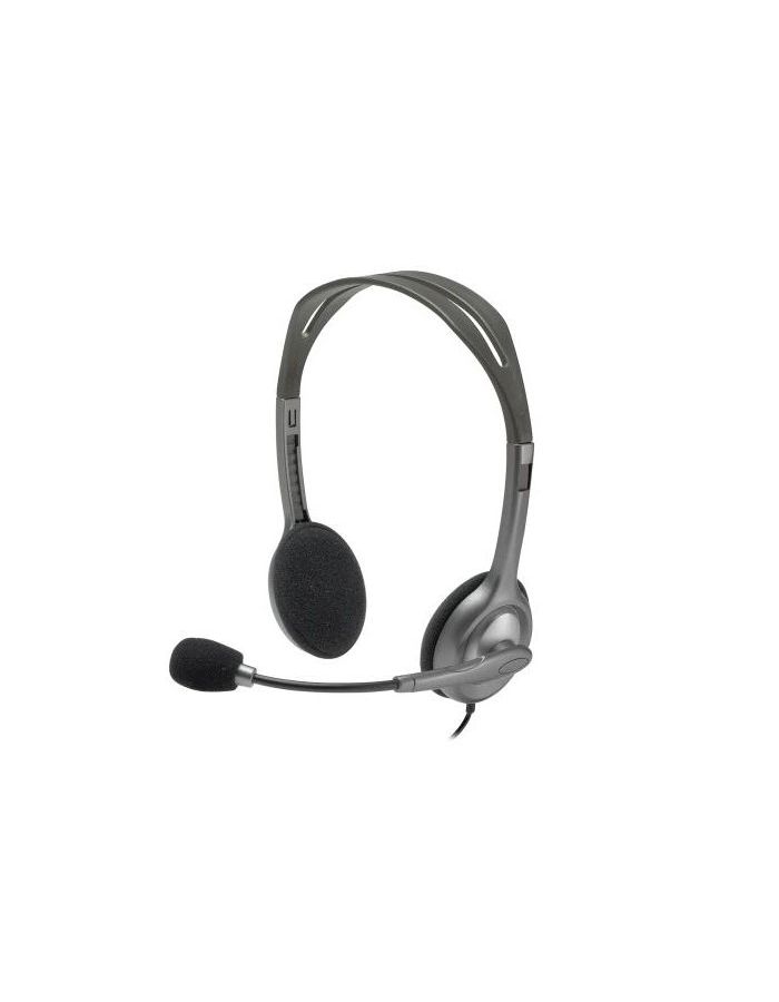 Наушники Logitech H110 темно-серый (981-000472) 981 000271 гарнитура logitech headset h110