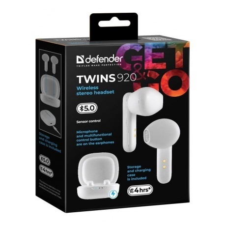Наушники Defender Twins 920 White 63920 - фото 9