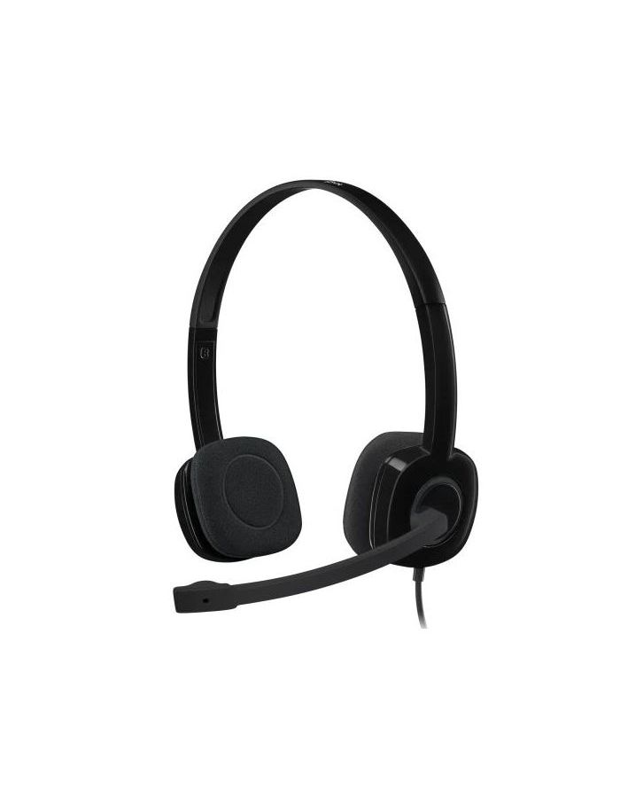 Наушники Logitech Headset H151 Stereo black (981-000590) гарнитура logitech stereo headset h340 черный 981 000475 981 000509