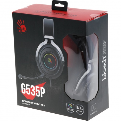 Наушники A4Tech Bloody G535P черный/серебристый - фото 11