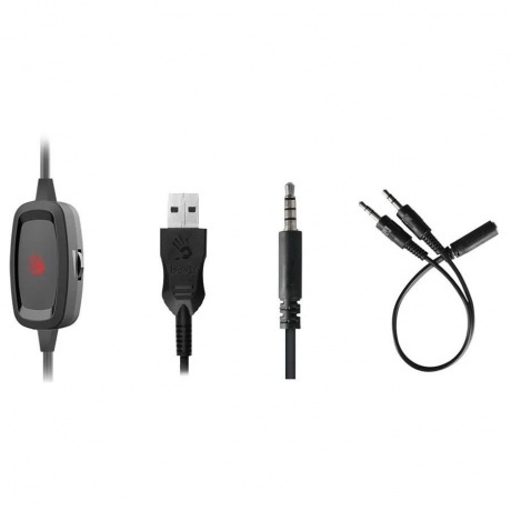 Наушники A4Tech Bloody G535P черный/серебристый - фото 5