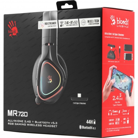 Наушники A4Tech Bloody MR720 черный - фото 13