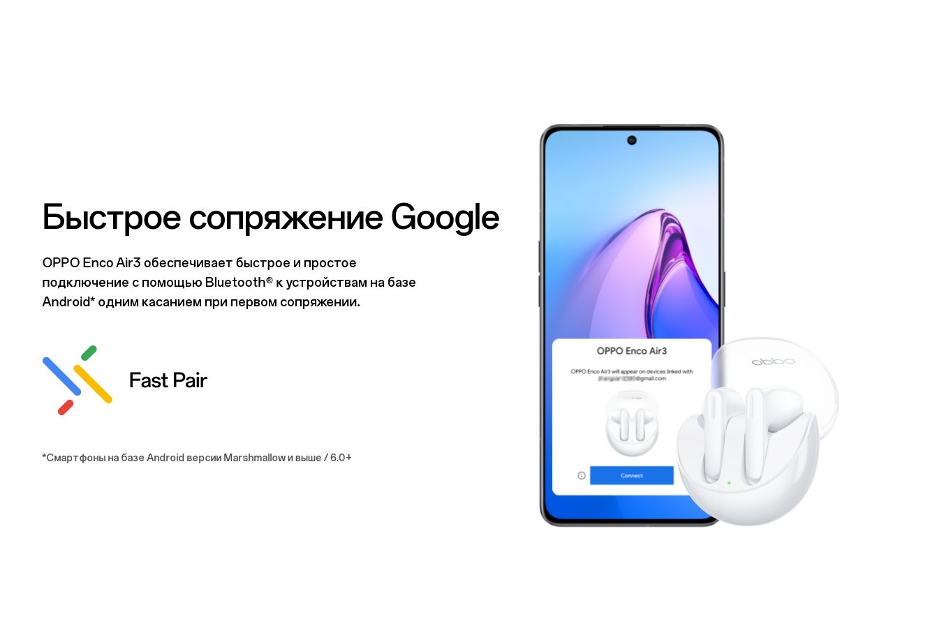 Наушники OPPO Enco Air 3 Белый – купить в Санкт-Петербурге |  интернет-магазин KotoFoto.ru