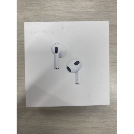 Наушники Apple AirPods 3 MagSafe Charging Case, белый MME73 уцененный - фото 4