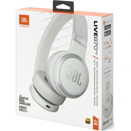 Наушники JBL Live 670NC White (JBLLIVE670NCWHT) - фото 9