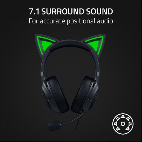 Наушники Razer Kraken Kitty V2 Black RZ04-04730100-R3M1 - фото 9