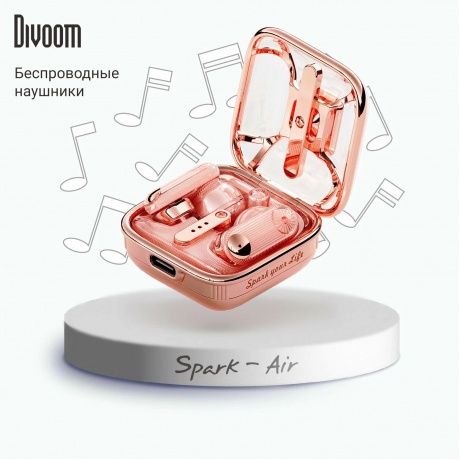 Наушники Divoom Spark-Air Pink - фото 5