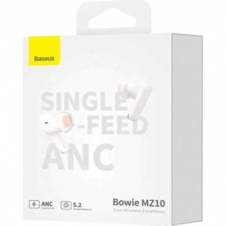 Наушники Baseus DZ-AS/EU/AF/ME/AO Bowie MZ10 White NGTW340102 - фото 8