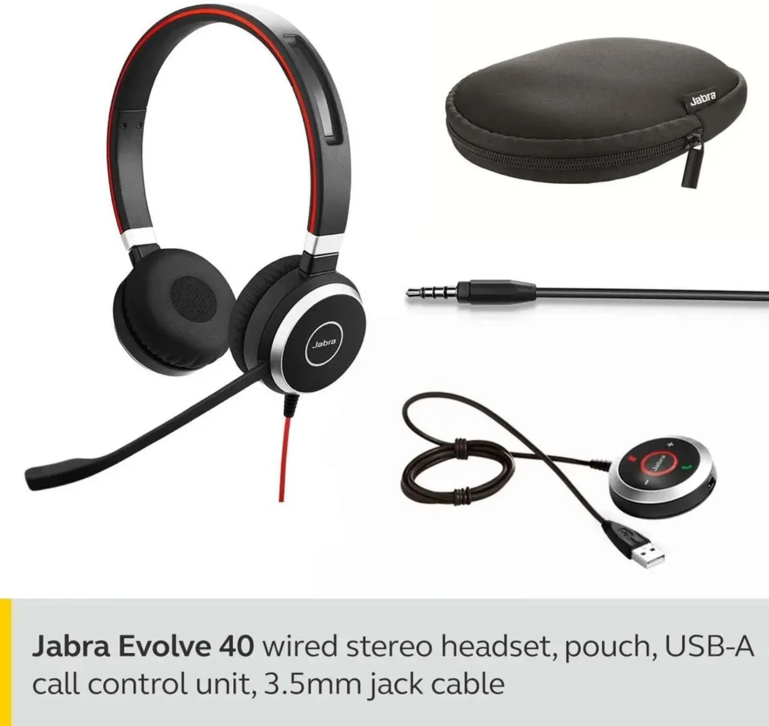 Наушники Jabra Evolve 40 Stereo UC (6399-829-209) - фото 5