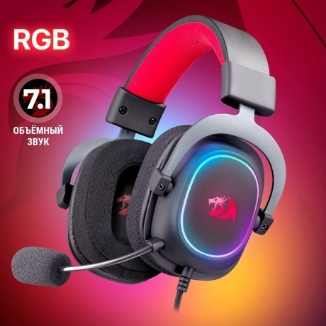 Наушники Redragon ZEUS X чёрная - фото 14