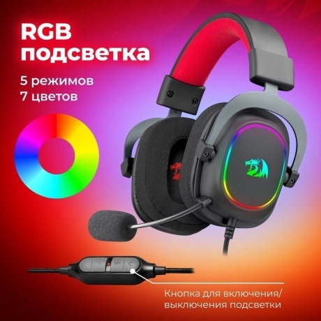 Наушники Redragon ZEUS X чёрная - фото 17