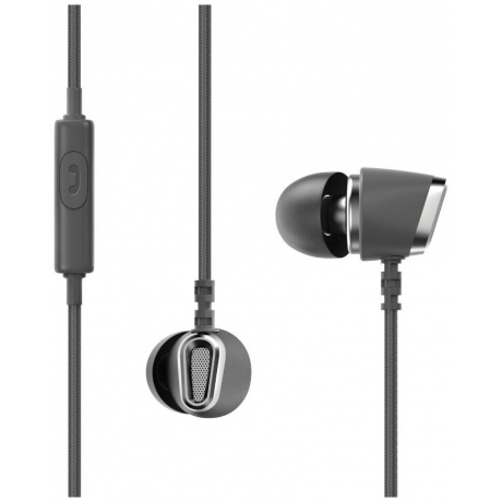 Наушники Olmio Flame 3.5мм, серые - фото 3