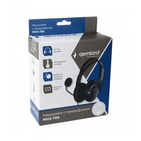 Наушники Gembird MHS-786, черный - фото 10