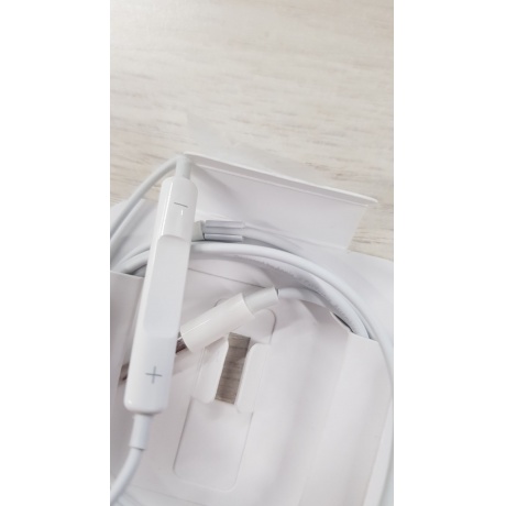 Наушники с микрофоном Apple EarPods 3,5mm MNHF2ZM/A хорошее состояние - фото 3