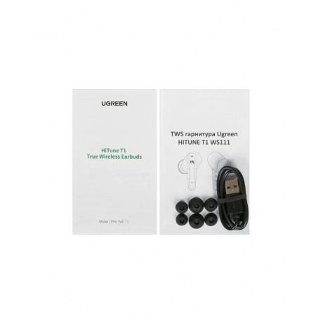 Наушники UGREEN WS111-80651 HiTune T1 True Wireless Earbuds Black (80651) - фото 8