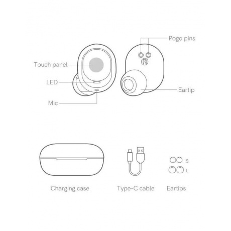 Наушники QCY Arc Buds Lite White (BH23QT27A) - фото 5