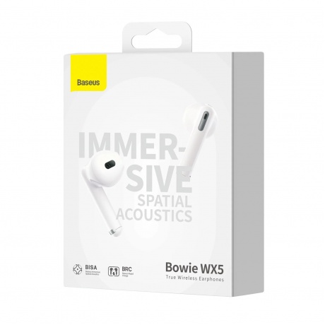 Наушники Baseus Bowie WX5 True White (A00051000213-00) - фото 7