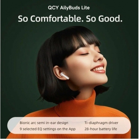 Наушники QCY AilyBuds Lite White (BH23QT29A) - фото 3