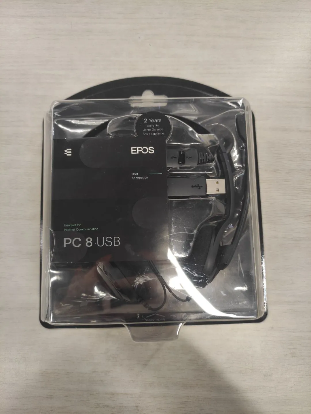 Наушники Sennheiser PC 8 USB черный (504197) отличное сосотояние - фото 2