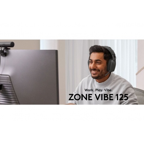 Наушники Logitech Zone Vibe 125 - черный - фото 7