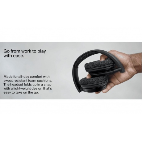Наушники Belkin Soundform Adapt Over Ear Headset with Boom Mic черный - фото 11