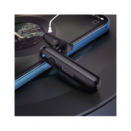 bluetooth-гарнитура Hoco E63 Diamond, черная (58873) - фото 6