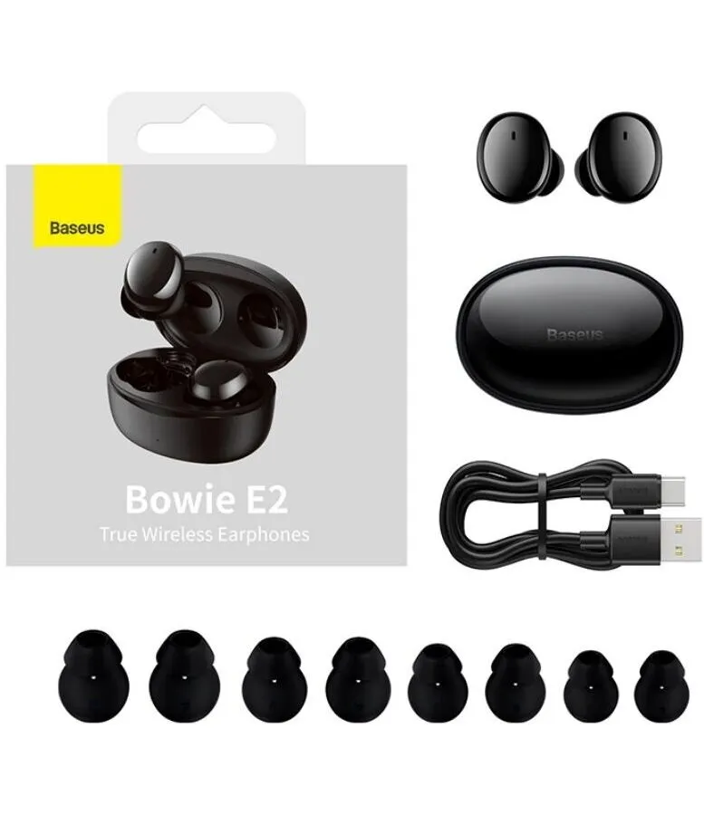 Наушники Baseus True Wireless Earphones Bowie E2 Black (NGTW090001) - фото 6