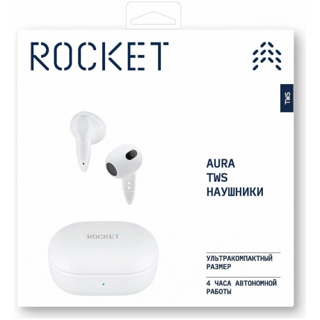 Наушники Rocket Aura White - фото 10