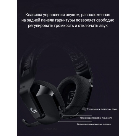 Наушники Logitech G733 Lightspeed Gaming Headset Lilac (981-000890) - фото 10