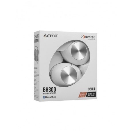 Наушники A4Tech 2Drumtek BH300 White-Grey - фото 17