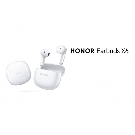 Наушники HONOR Earbuds X6 White 5503ABBG - фото 18