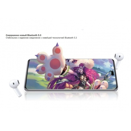 Наушники HONOR Earbuds X6 White 5503ABBG - фото 24
